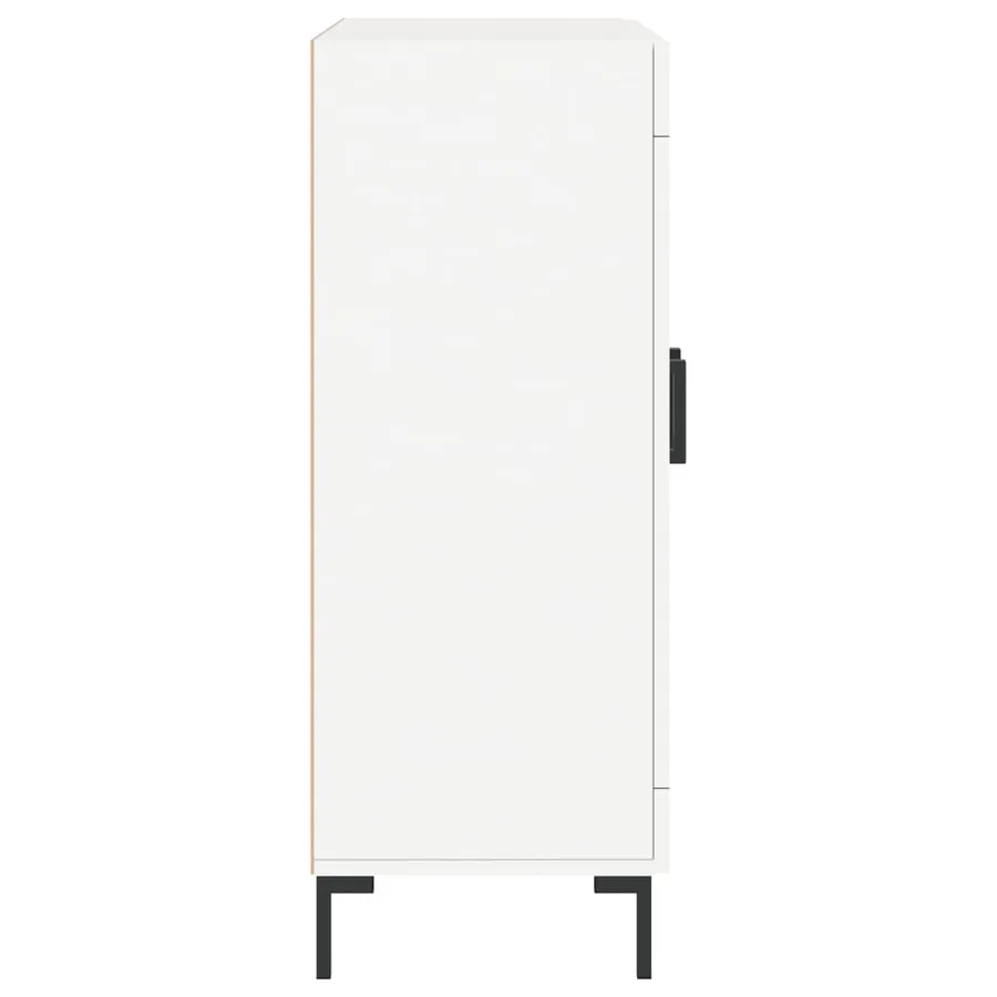 Buffet blanc 69,5x34x90 cm bois d'ingénierie - 7