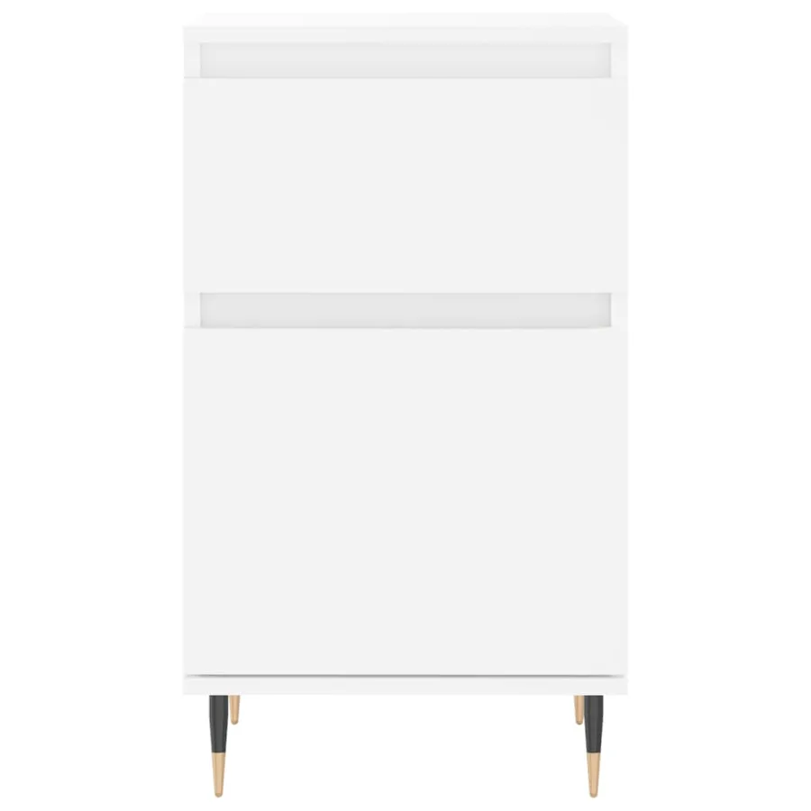 Buffets 2 pcs blanc 40x35x70 cm bois d’ingénierie - 6