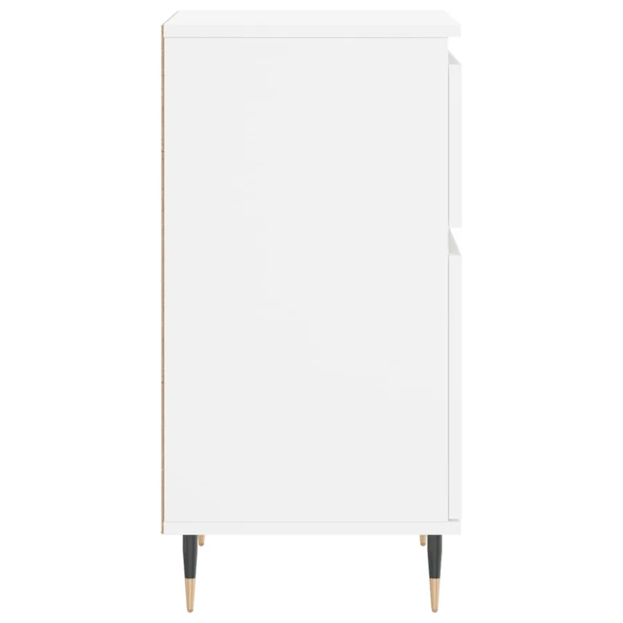 Buffets 2 pcs blanc 40x35x70 cm bois d’ingénierie - 8
