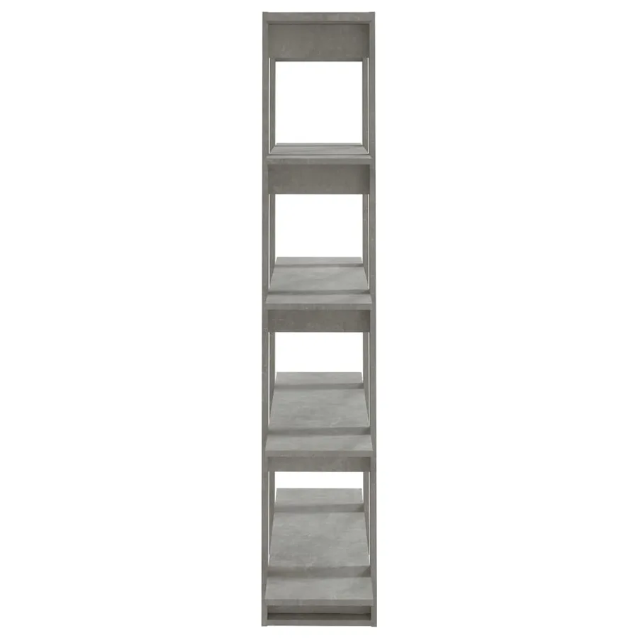 Bibliothèque/Séparateur de pièce Gris béton 100x30x160 cm - 4