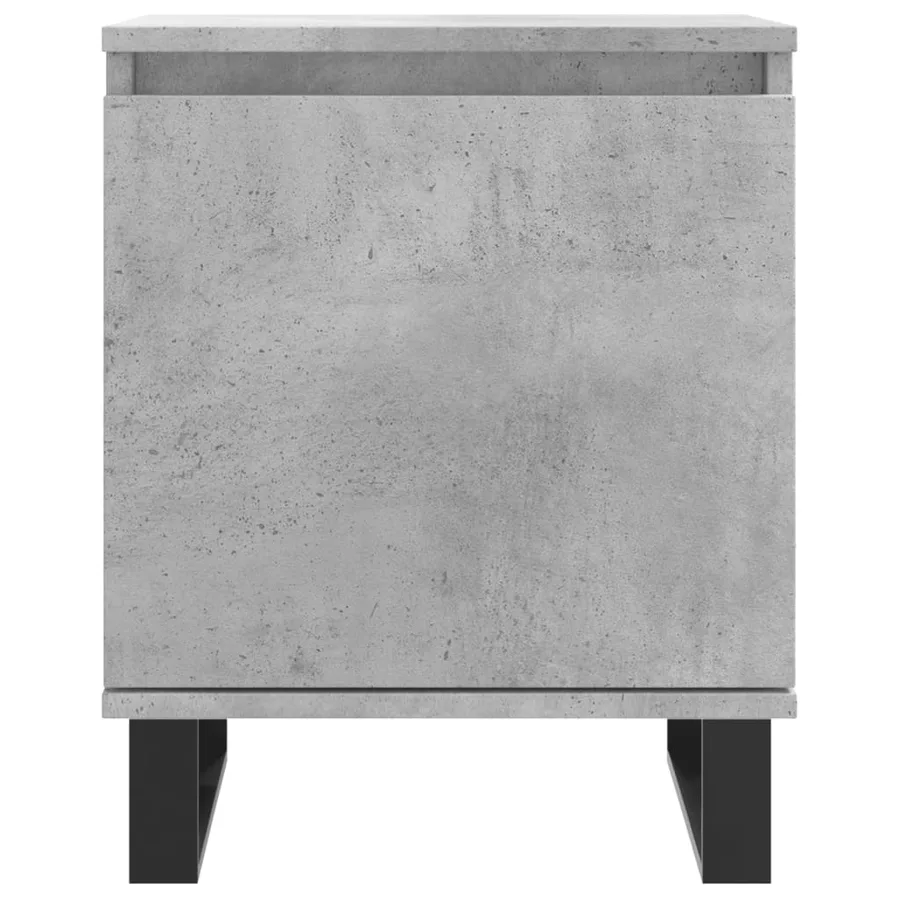 Tables de chevet 2 pcs gris béton 40x30x50 cm bois d'ingénierie - 5