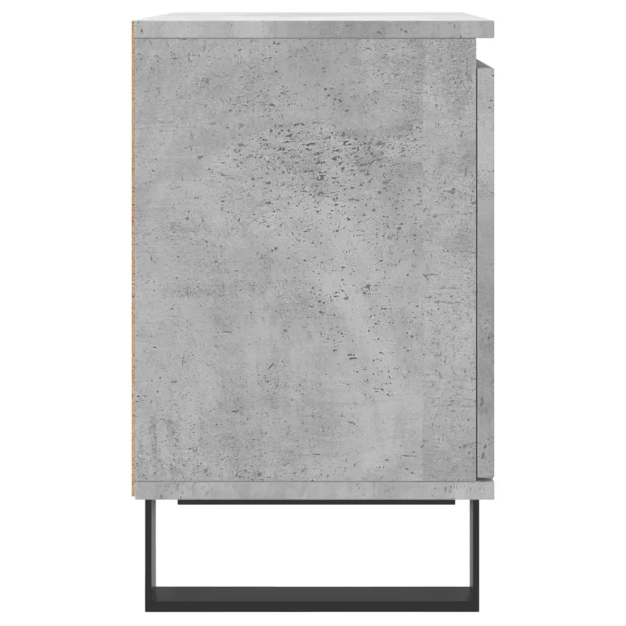 Tables de chevet 2 pcs gris béton 40x30x50 cm bois d'ingénierie - 7