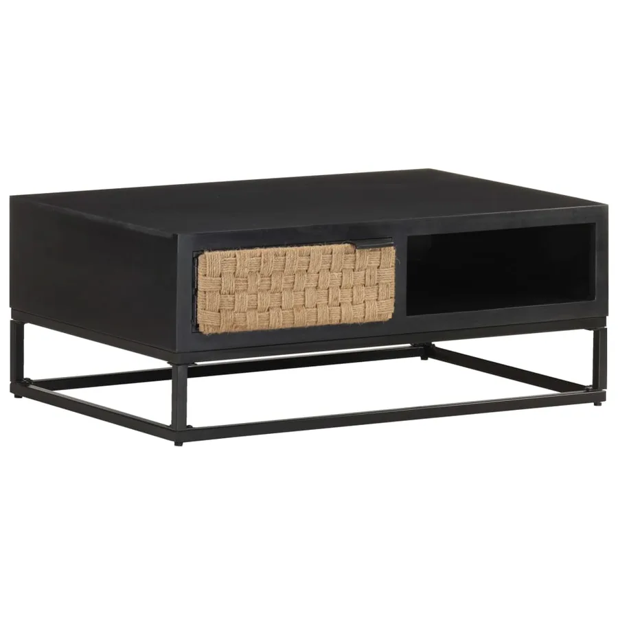 Table basse 90x60x35 cm Bois de manguier massif - 11