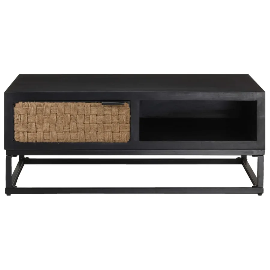 Table basse 90x60x35 cm Bois de manguier massif - 2