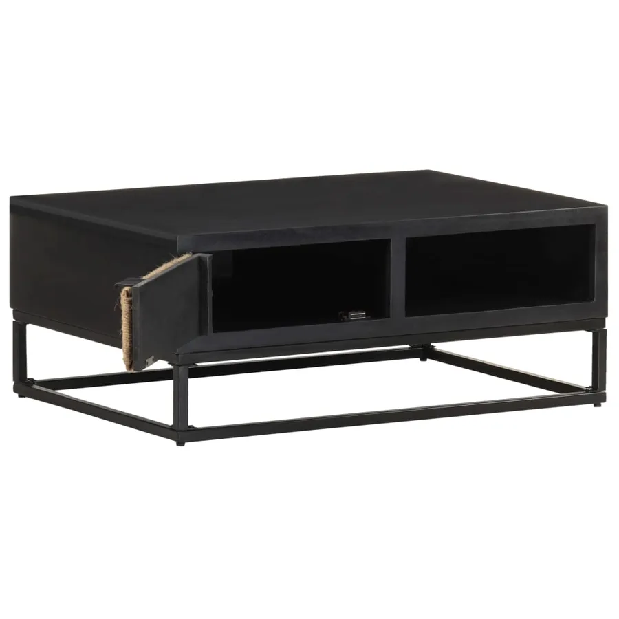 Table basse 90x60x35 cm Bois de manguier massif - 3