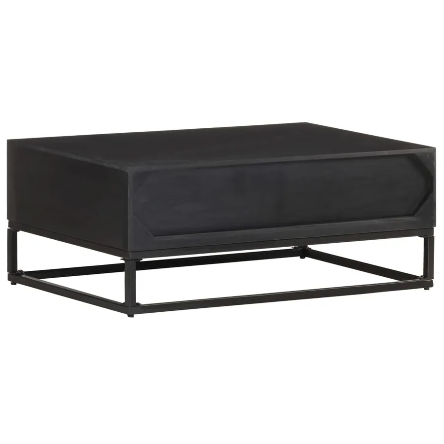 Table basse 90x60x35 cm Bois de manguier massif - 4