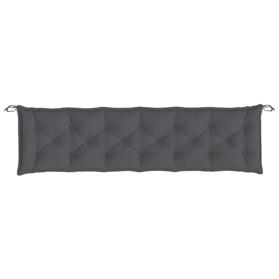 Coussins de banc de jardin lot de 2 anthracite tissu Oxford - 5