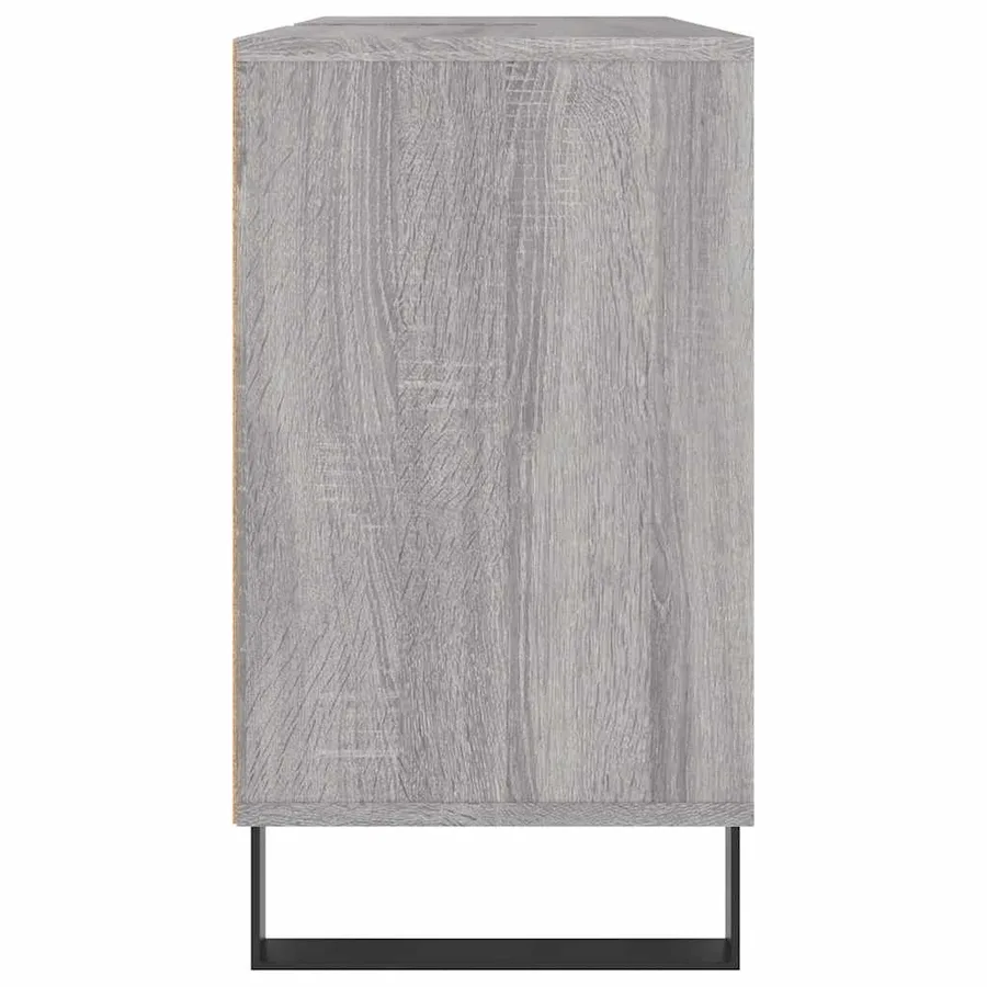 Armoire salle de bain sonoma gris 80x33x60 cm bois d'ingénierie - 7