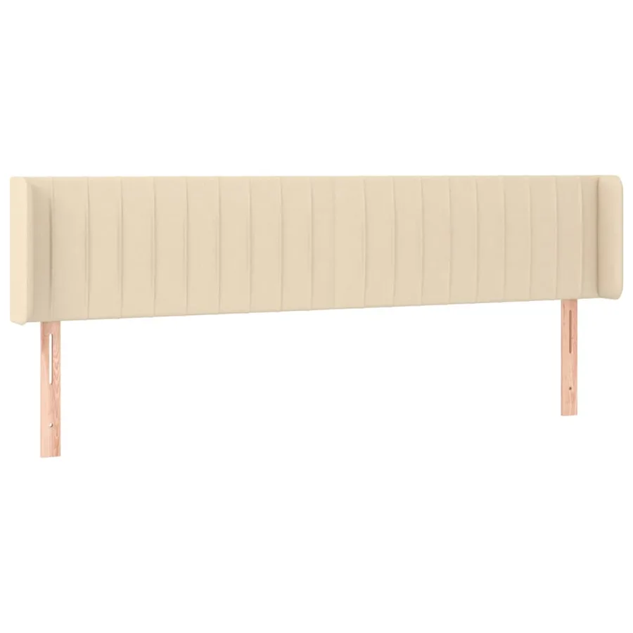 Tête de lit à LED Crème 183x16x78/88 cm Tissu - 3
