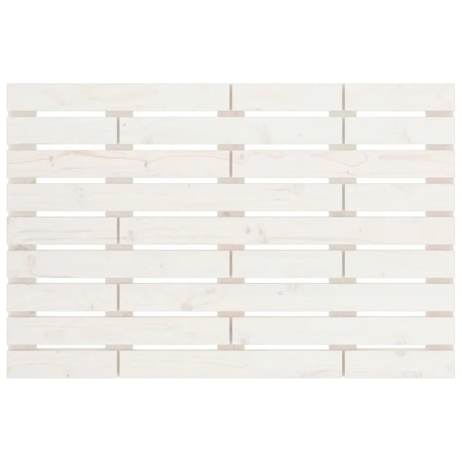 Tête de lit murale Blanc 81x3x63 cm Bois massif de pin - 4