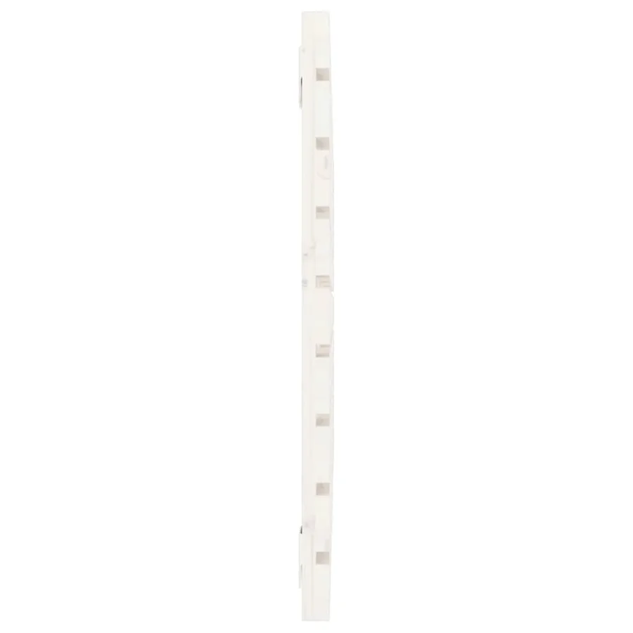 Tête de lit murale Blanc 81x3x63 cm Bois massif de pin - 5