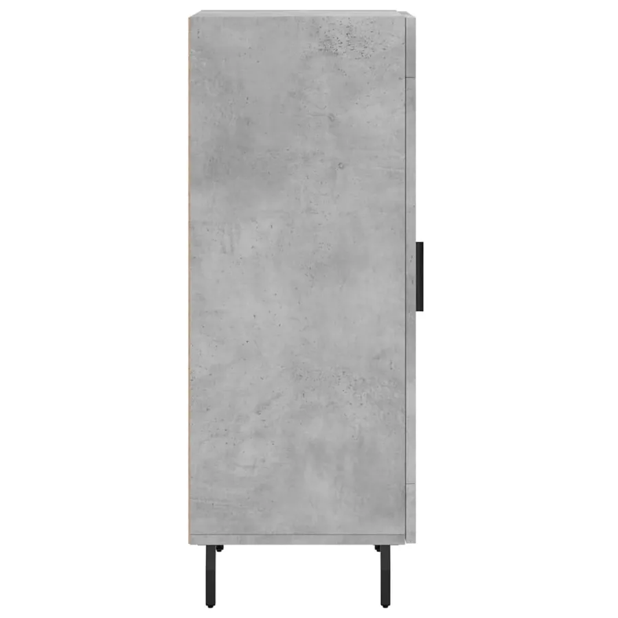 Buffet Gris béton 34,5x34x90 cm Bois d'ingénierie - 7