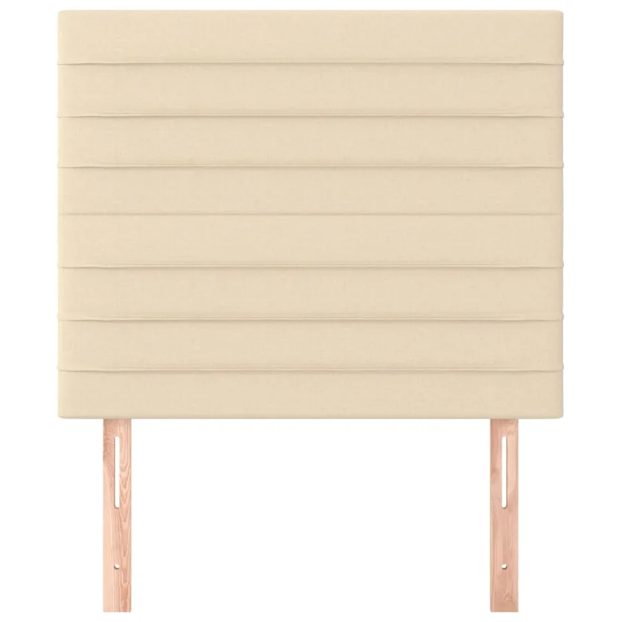 Tête de lit Crème 90x5x118/128 cm Tissu - 3