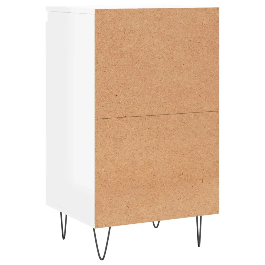 Buffets 2 pcs blanc brillant 40x35x70 cm bois d'ingénierie - 9