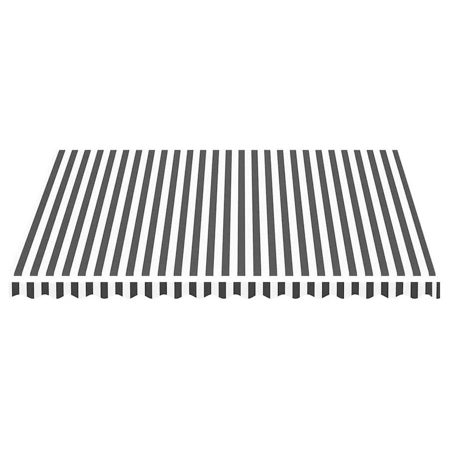 Tissu de remplacement pour auvent anthracite et blanc 4x3,5 m polyester - 3