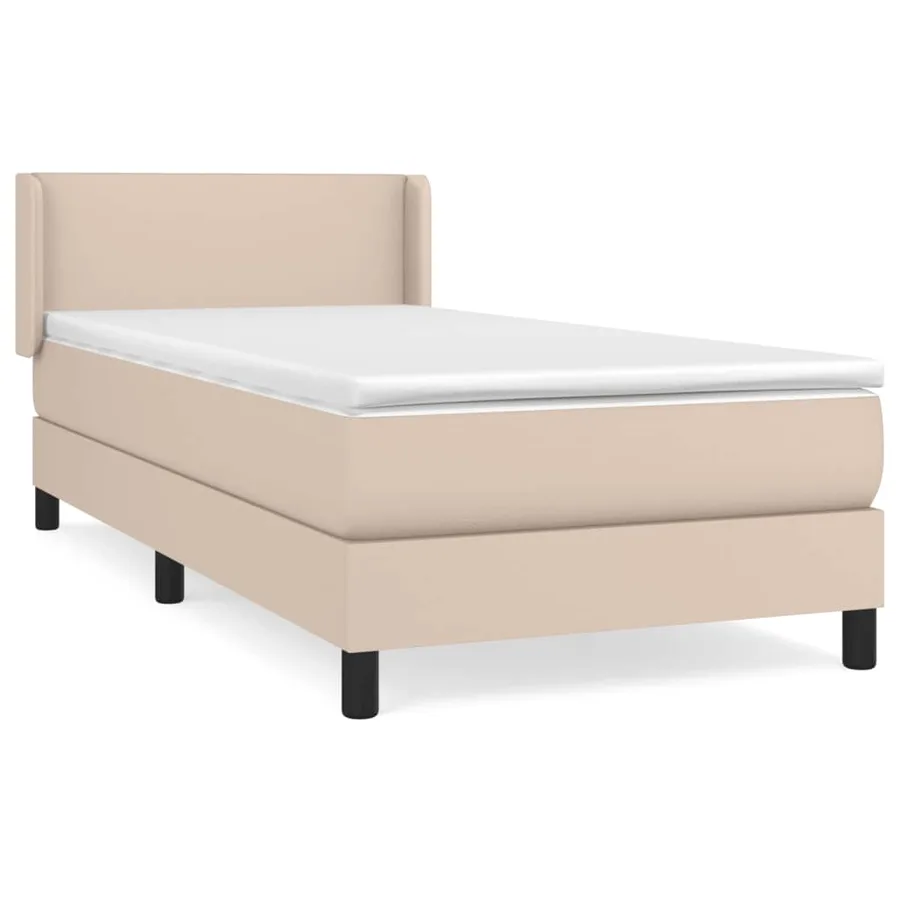 Sommier à lattes de lit avec matelas Cappuccino 80x200 cm - 2