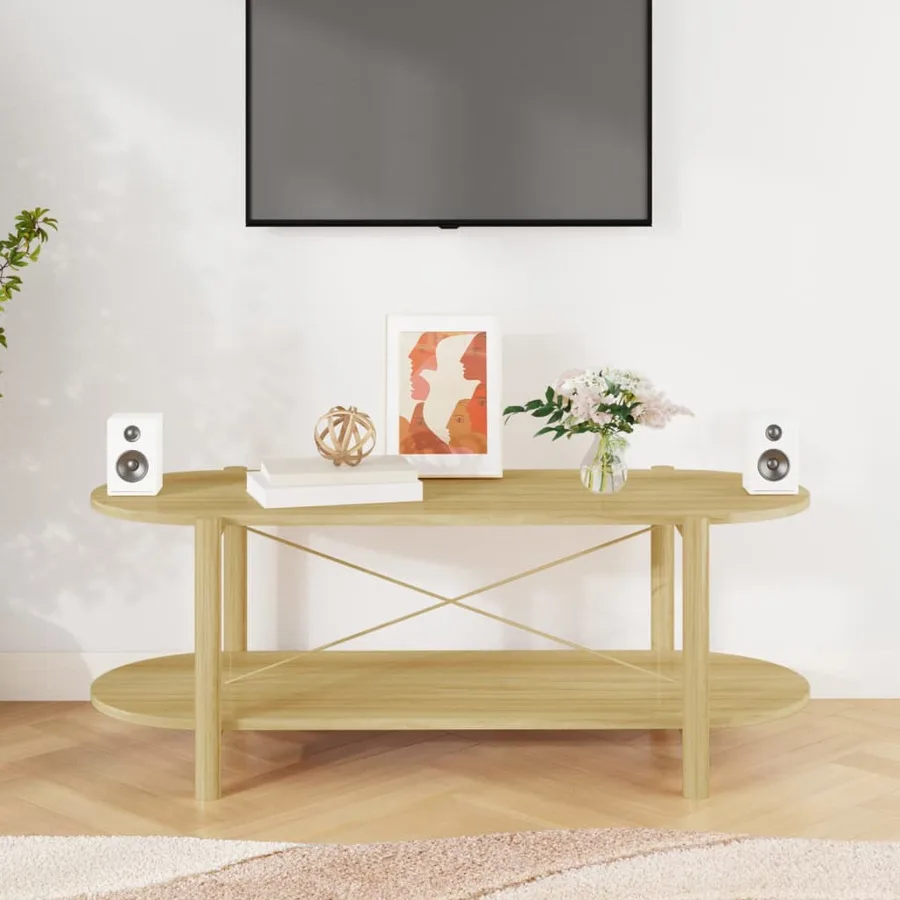 Table basse 110x48x40 cm Bois d'ingénierie - 3
