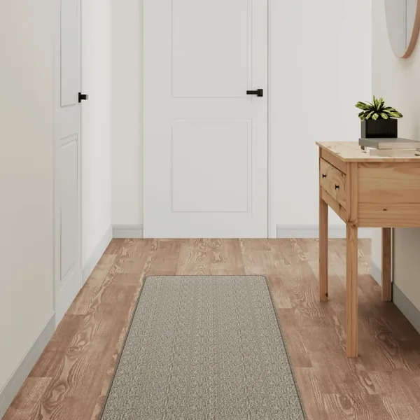 Tapis de couloir aspect sisal platina 50x200 cm