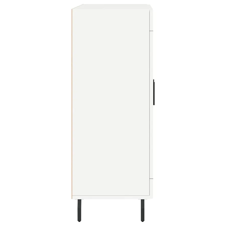 Buffet blanc 69,5x34x90 cm bois d'ingénierie - 7