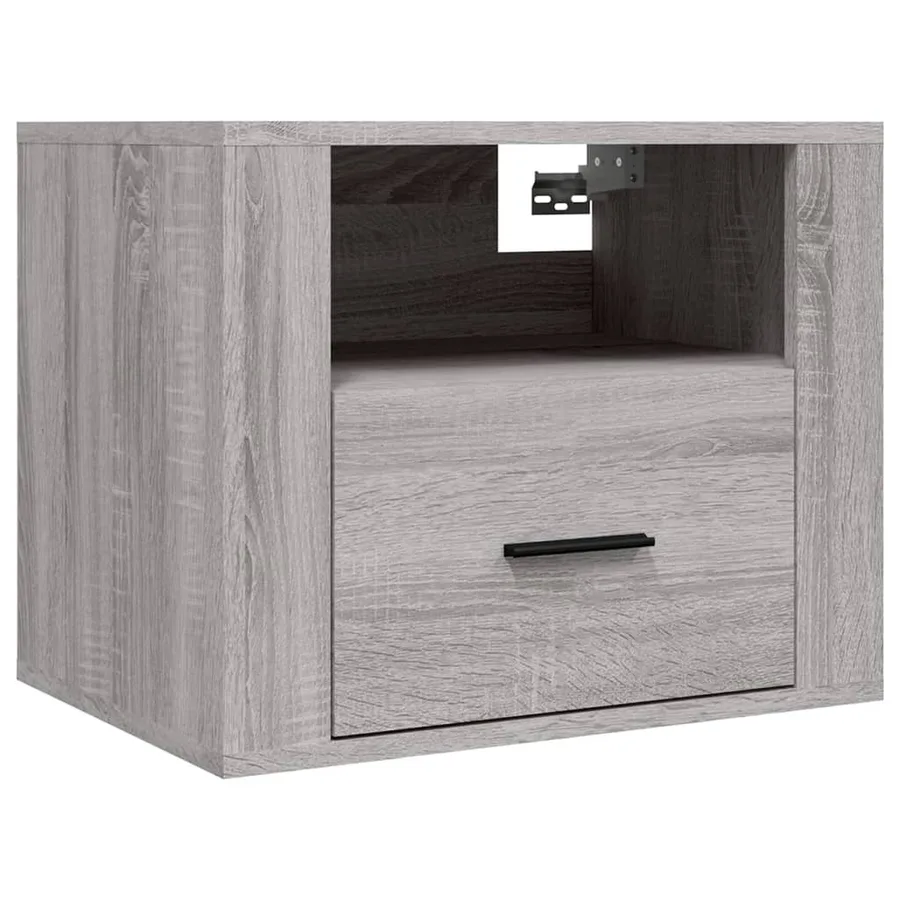 Tables de chevet murales 2 pcs Sonoma gris 50x36x40 cm - 6