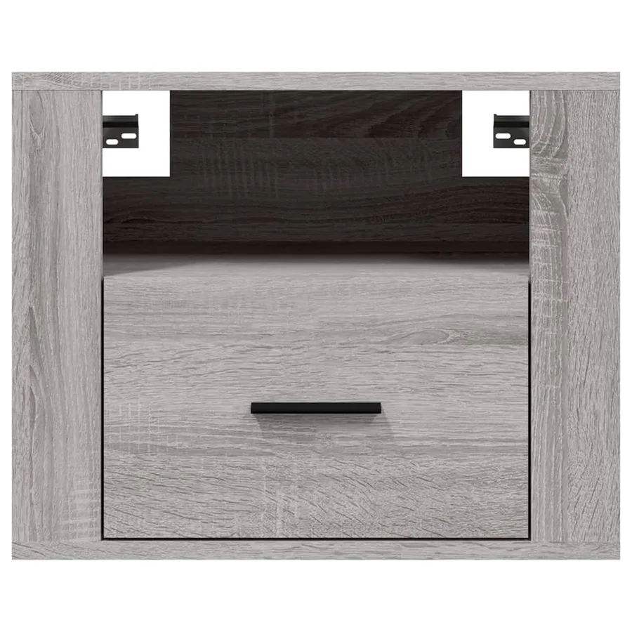 Tables de chevet murales 2 pcs Sonoma gris 50x36x40 cm - 7