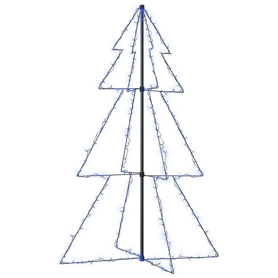 Arbre de Noël cône 200 LED d'intérieur/d'extérieur 98x150 cm - 2