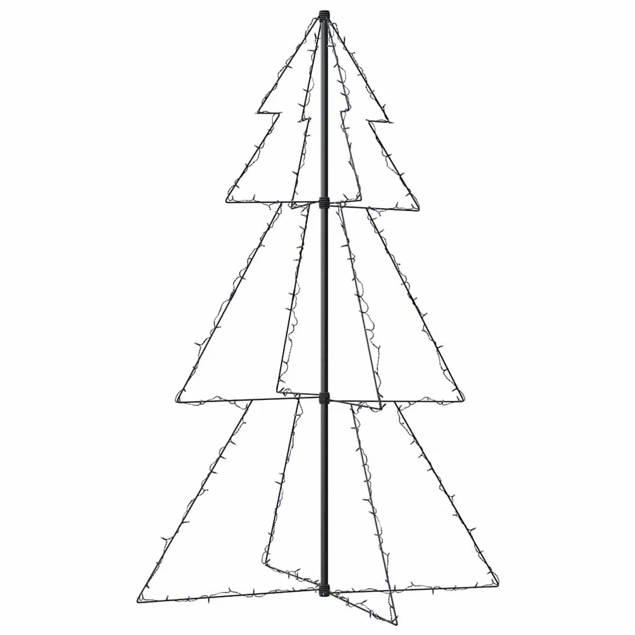 Arbre de Noël cône 200 LED d'intérieur/d'extérieur 98x150 cm - 5
