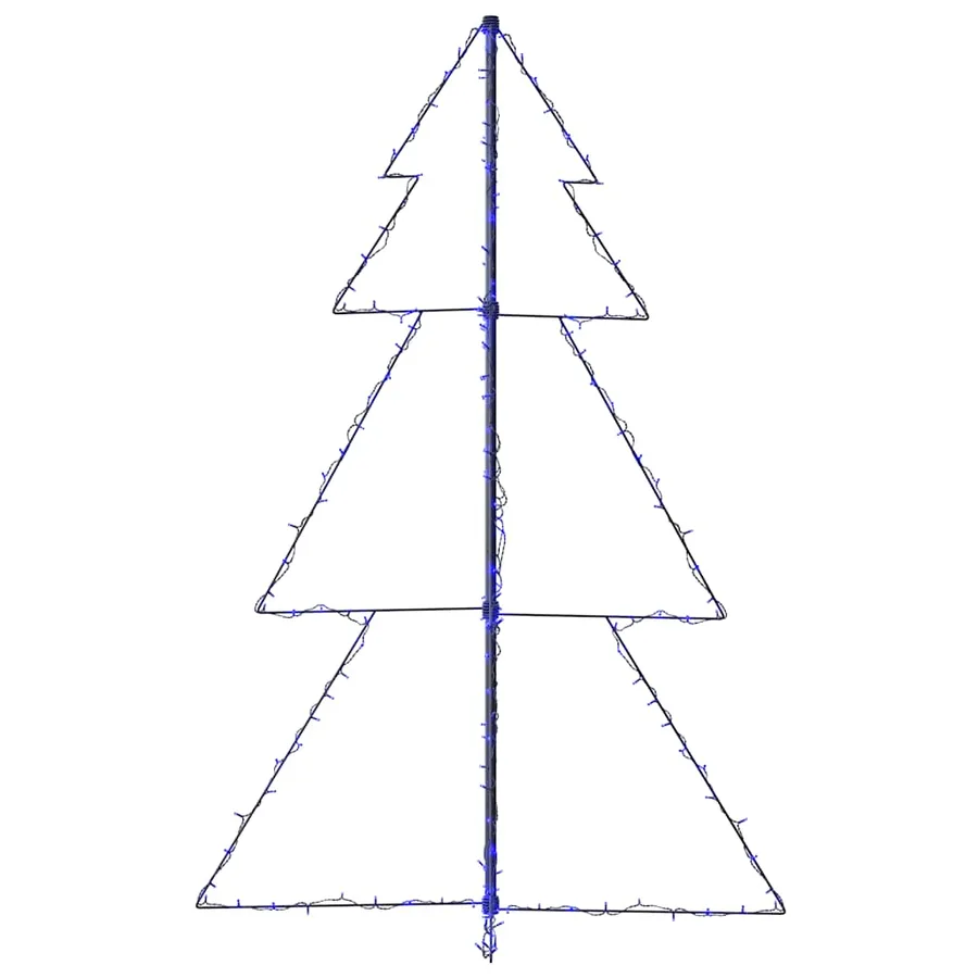 Arbre de Noël cône 200 LED d'intérieur/d'extérieur 98x150 cm - 6