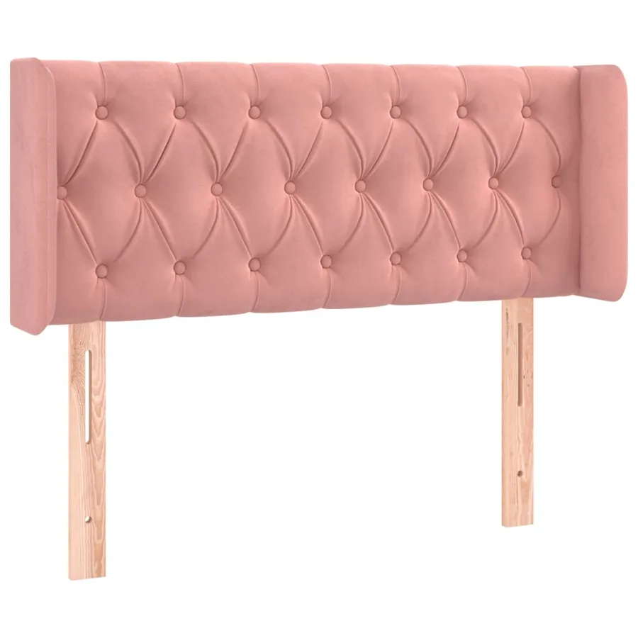 Tête de lit à LED Rose 103x16x78/88 cm Velours - 3