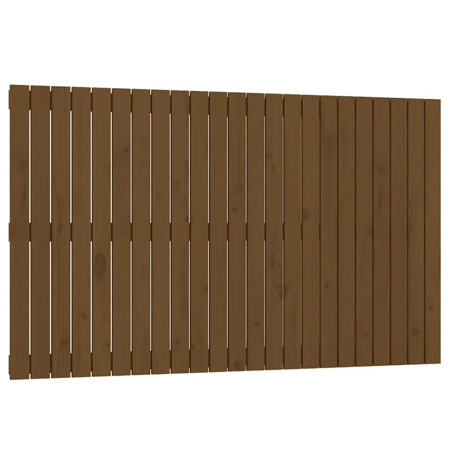 Tête de lit murale Marron miel 147x3x90 cm Bois massif de pin - 2