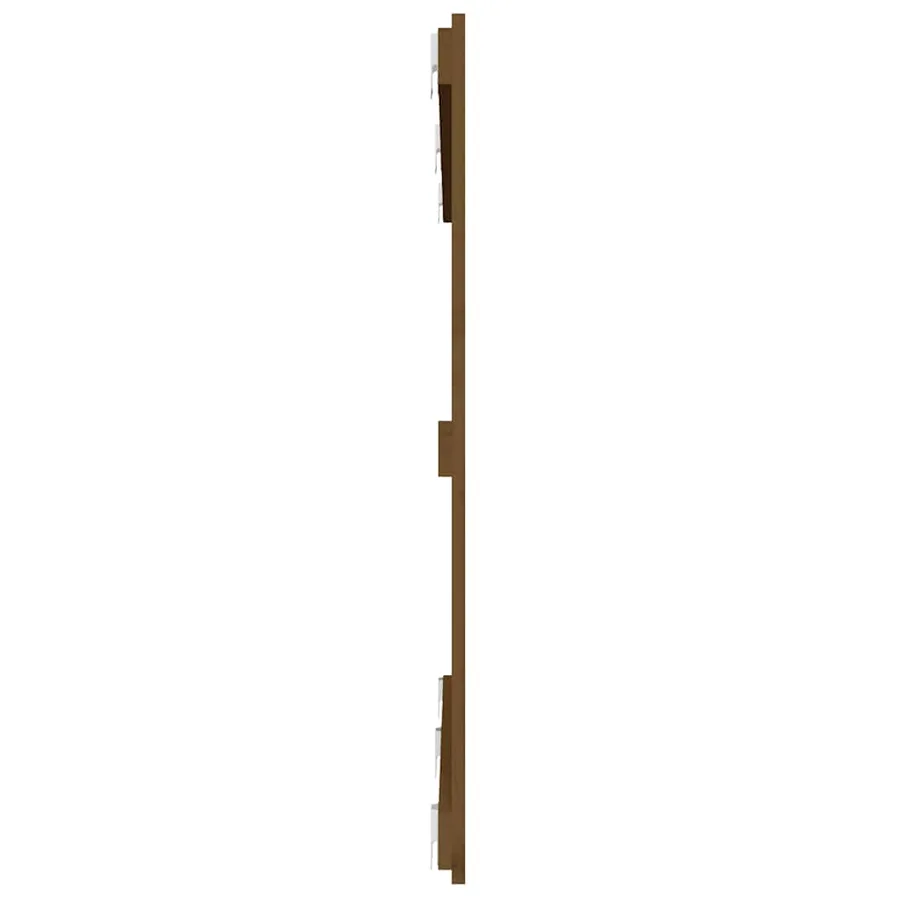 Tête de lit murale Marron miel 147x3x90 cm Bois massif de pin - 5