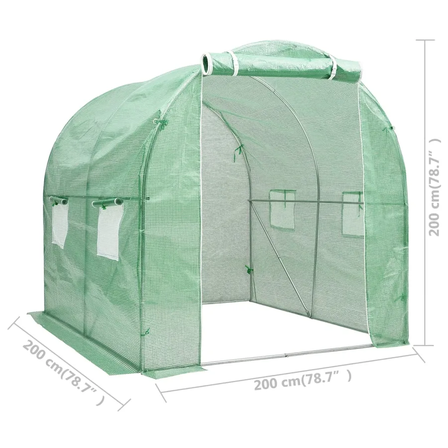 Serre 4 m² 2x2x2 m - 11