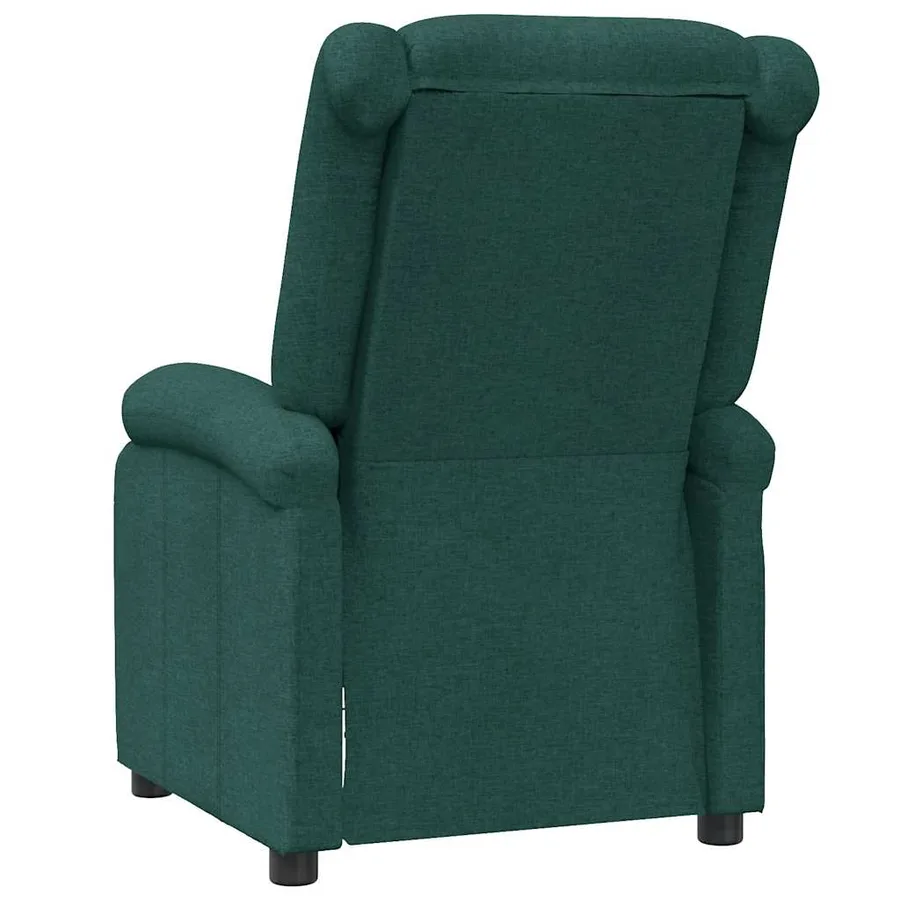 Fauteuil inclinable Vert foncé Tissu - 5