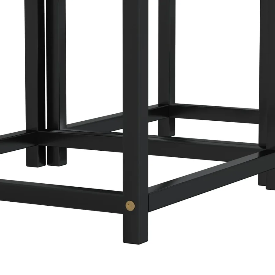 Tables à thé 2 pcs MDF Noir - 5