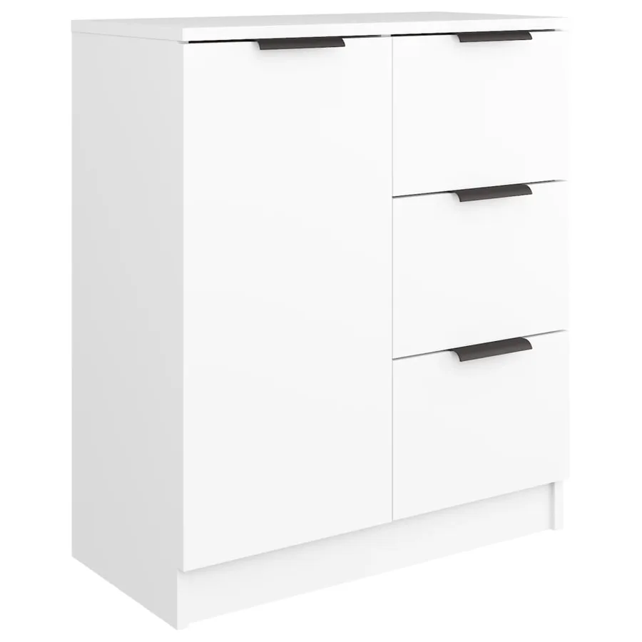 Buffet Blanc 60x30x70 cm Bois d'ingénierie - 2