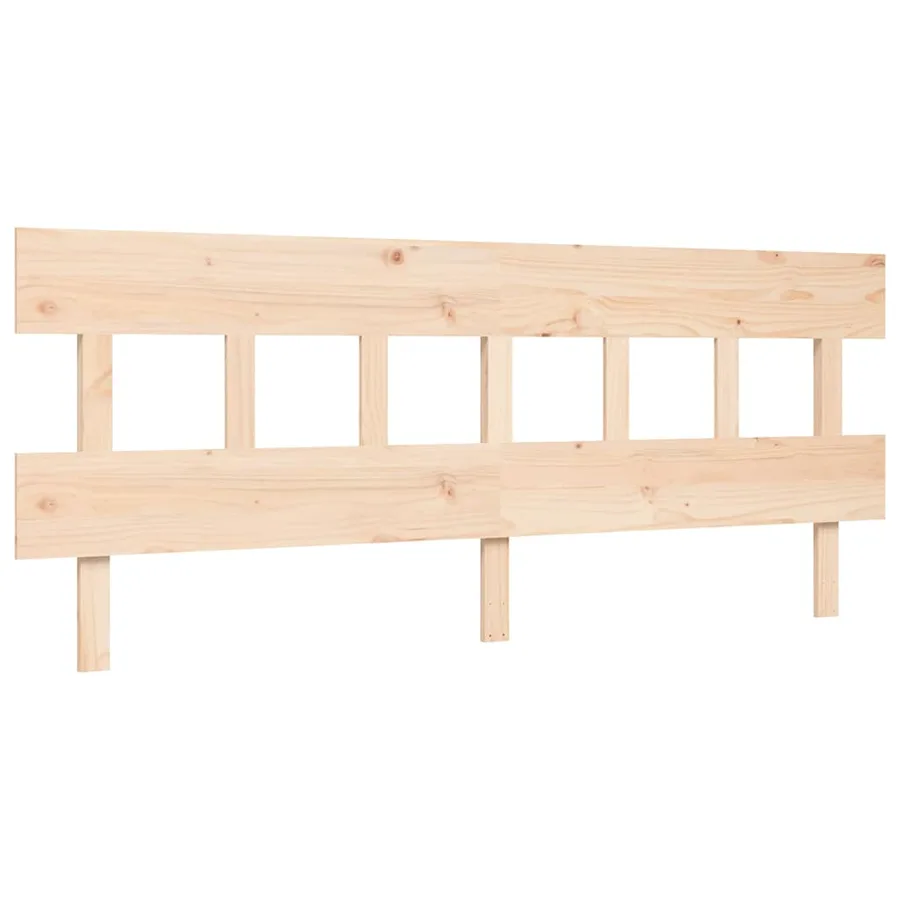 Cadre de lit sans matelas 200x200 cm bois massif de pin - 8