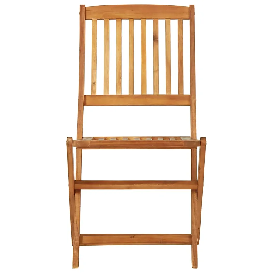 Ensemble à manger de jardin pliable 3 pcs Bois d'acacia solide - 10