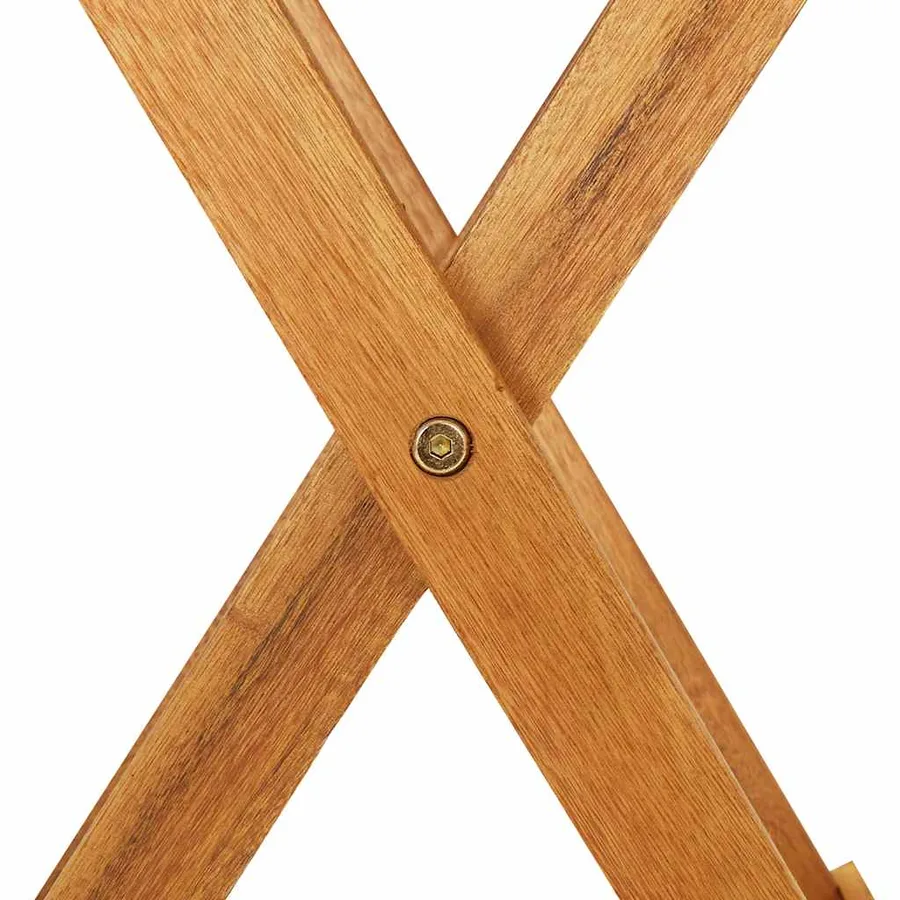 Mobilier de bistro pliable 3 pcs Bois d'acacia solide - 6