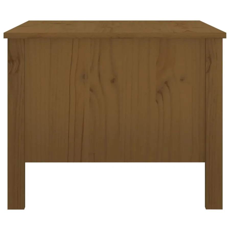 Table basse Marron miel 100x50x40 cm Bois massif de pin - 7