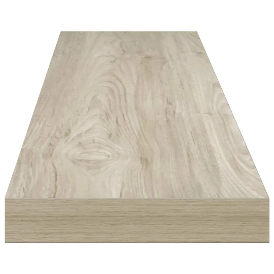 Étagère flottante murale chêne 120x23,5x3,8 cm MDF - 7