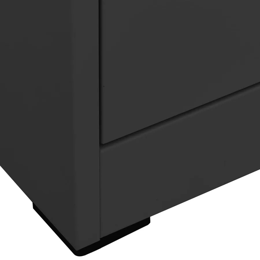 Classeur Anthracite 90x46x134 cm Acier - 7