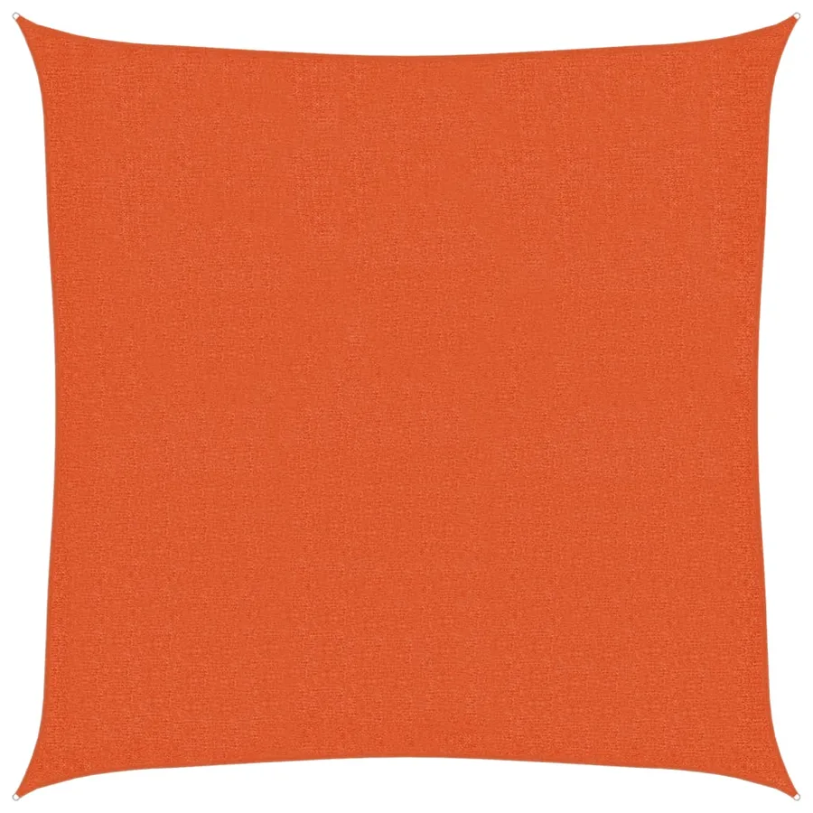 Voile d'ombrage 160 g/m² Orange 2,5x2,5 m PEHD - 2