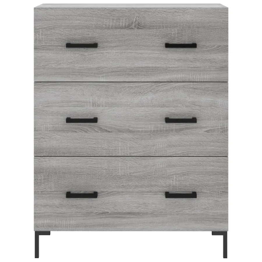 Buffet haut Sonoma gris 69,5x34x180 cm Bois d'ingénierie - 8