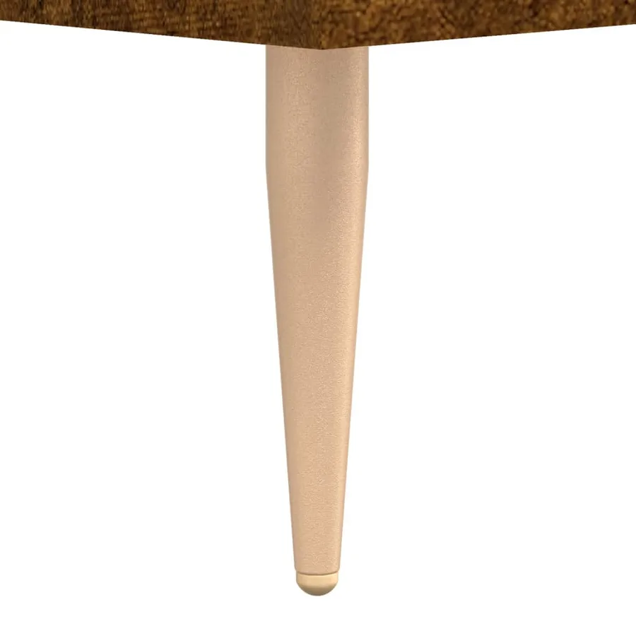 Buffet haut Chêne fumé 69,5x34x180 cm Bois d'ingénierie - 12