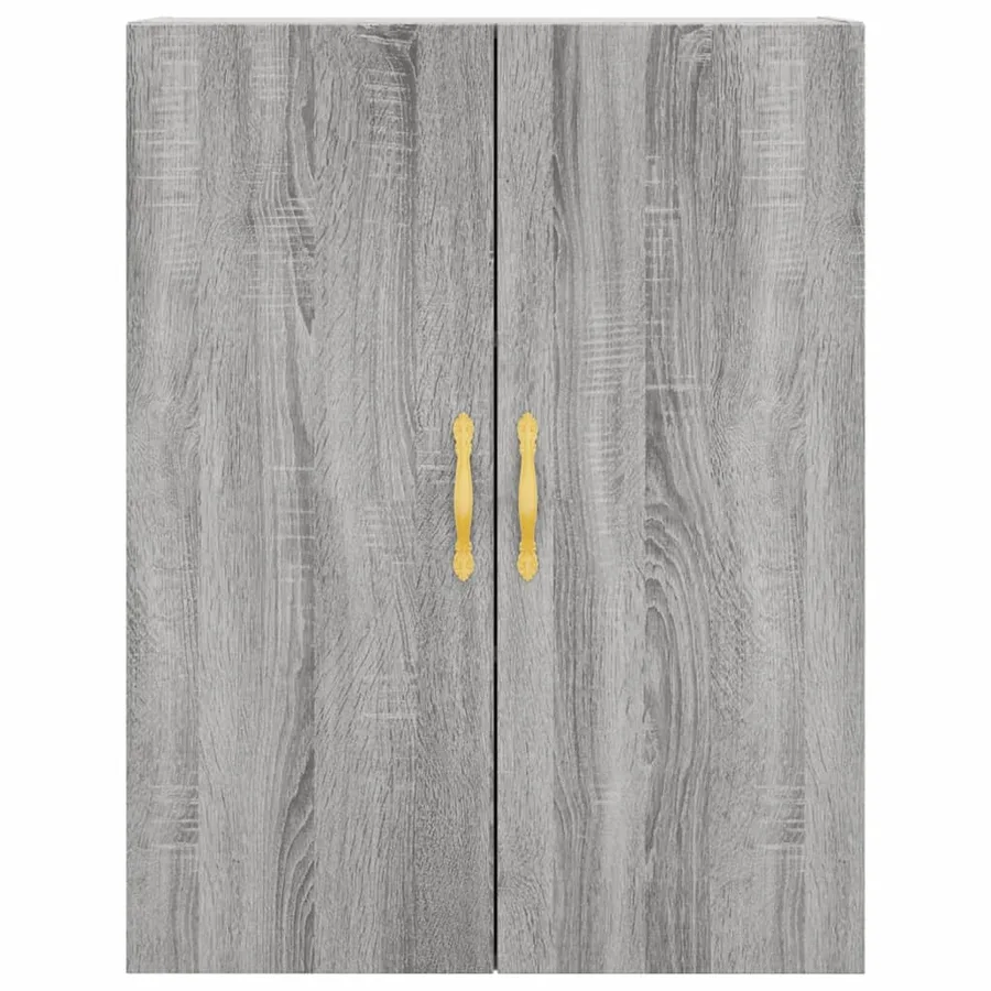 Buffet haut Sonoma gris 69,5x34x180 cm Bois d'ingénierie - 6