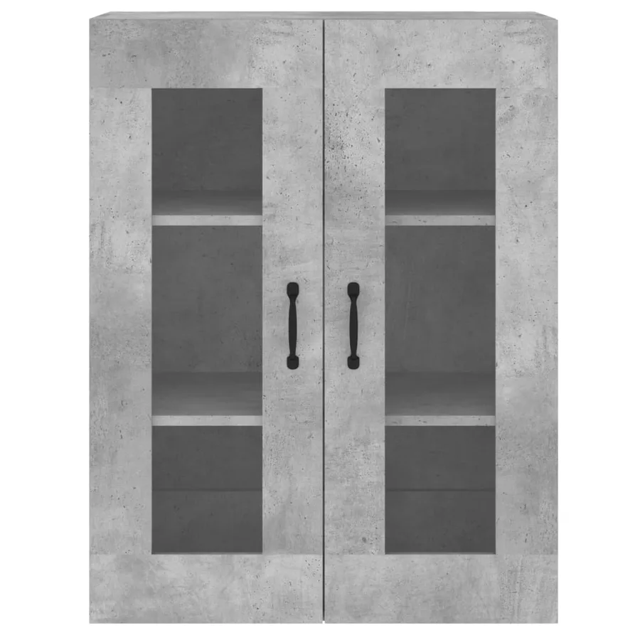Armoires murales 2 pcs gris béton bois d'ingénierie - 7