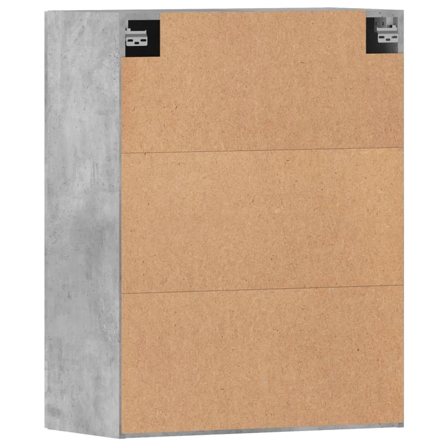 Armoires murales 2 pcs gris béton bois d'ingénierie - 9