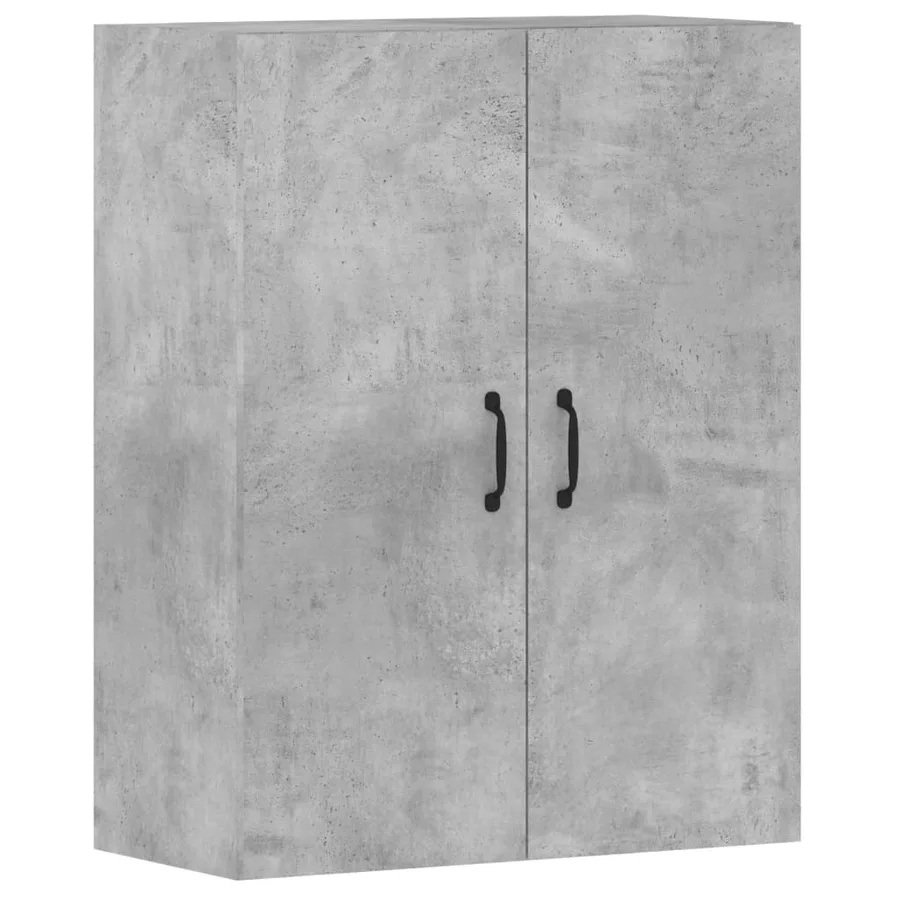 Armoires murales 2 pcs gris béton bois d'ingénierie - 6
