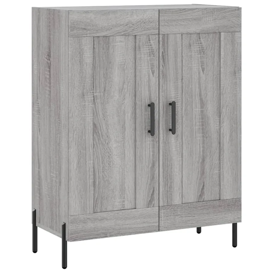 Buffet haut Sonoma gris 69,5x34x180 cm Bois d'ingénierie - 7