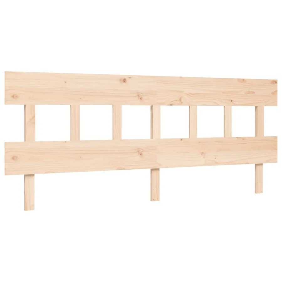 Lit pour personne âgée et tête de lit 200x200 cm bois massif - 8
